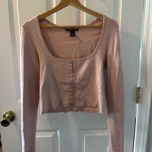 Victoria’s Secret Long Sleeve Corset Style Top